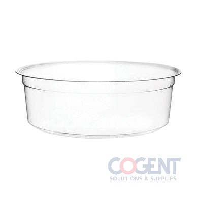Deli Container 8oz Round PLA Cold Clear 500/cs CF-DC-08