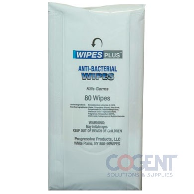 Hand Sanitizing Wipes 80ct 6.3x6.7 Alcohol Free 12/cs  WPL
