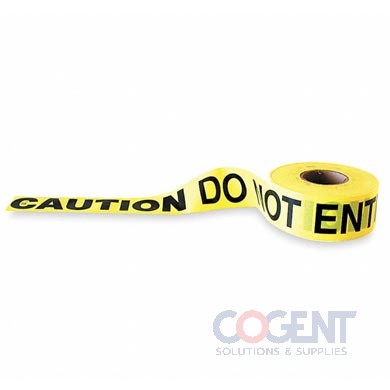 Barricade Tape Yellow/Black 3"x1000' GRG