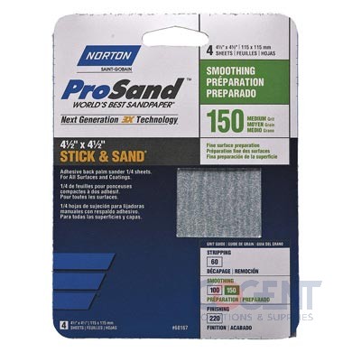 150 Grit Sandpaper Sheet, 11"x9", 20/pk GRG