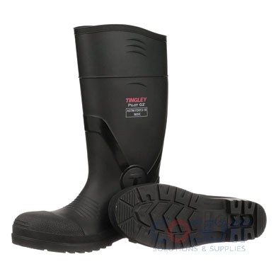Boots Waterproof PVC Black Size 6 61UW06