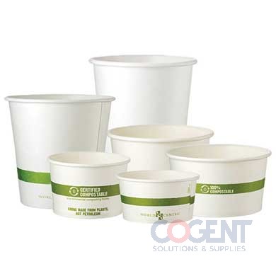 Paper Soup Container  8oz Compostable 1m/cs BO-PA-8