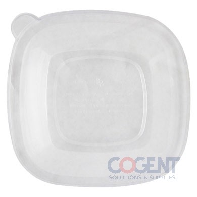 Lid PLA Clear Square for Fiber Bowl 200/cs BQL-CS-24        WC
