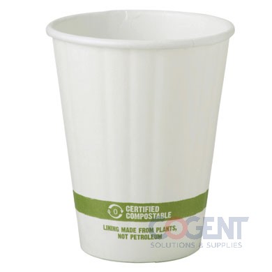 Hot Cup 8oz Double Wall Wht Paper CU-PA-8D 1m/cs        WOR