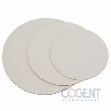 Cake Circle 9" Corrugated Wht 100/cs         WPCC09M