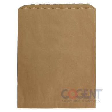 Bag Merchandise 10x2x15 100% Rec Natural Kraft 30# 1m/cs