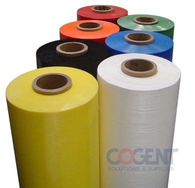 Stretch Film 18"x1500' 80 Gauge Yellow Identi 4rl/cs Blown