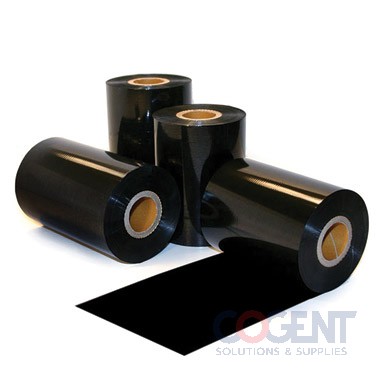 Printer Ribbon Zebra Black Wax 4.33"x985' 24rls/cs