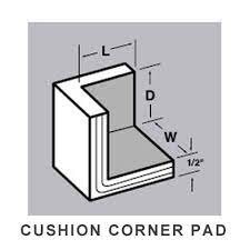 3X3X3 Corner Pads (die-cut) KR 0090303031     100/BD